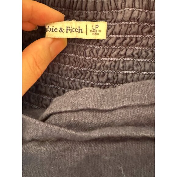 Abercrombie Navy Blue Emerson Dress Size Large Petite LP - Picture 5 of 7